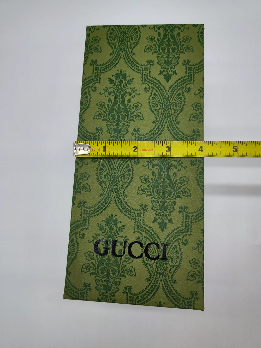 GUCCI Green Damask Gift Box Storage Box Luxe Packaging Decor Vanity LIKE NEW